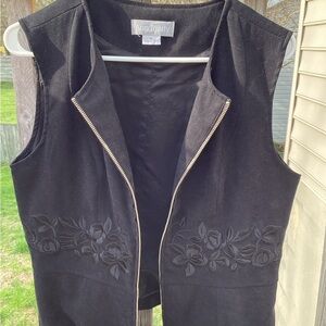Trinity Women's Black embroidered vest